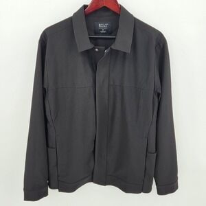 BYLT Snap Front Mens Medium District Jacket Stretch Black Techwear Vented
